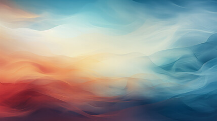 Abstract artwork with smooth, flowing waves of color