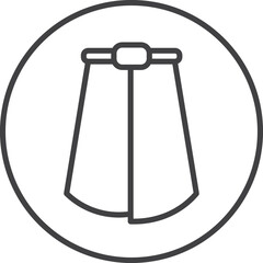 Fabric Specification Vector Icon - Sarong