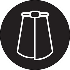 Fabric Specification Vector Icon - Sarong