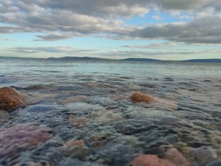 rocky coast of the sea