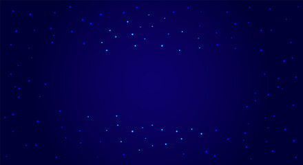 Dark starry night background theme banner with copy space for text in the middle