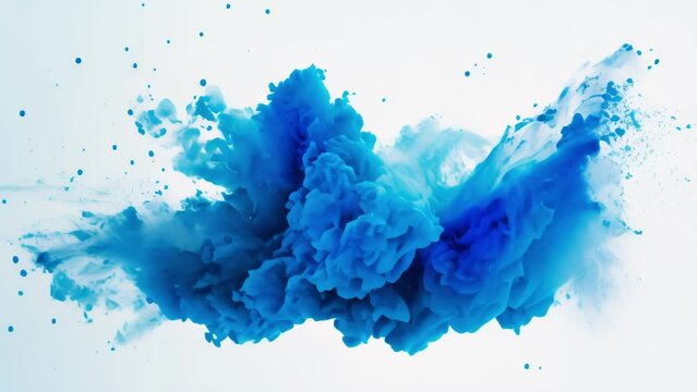 Blue powder explosion