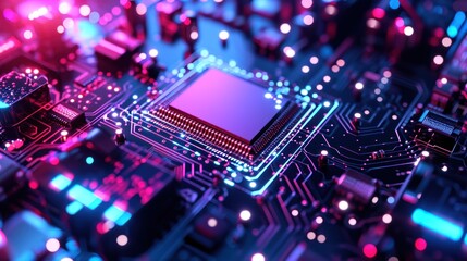 Obraz premium Electronic circuit board