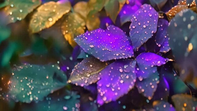 colorful leaves Footage 4k