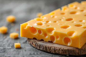 Assorted cheese selection on rustic white background, perfect for gourmet food concepts