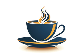 Obraz premium coffee cup icon or poster for coffee shop design 