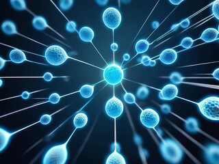 ネットワーク、バイオテクノロジーなどの抽象的イメージ