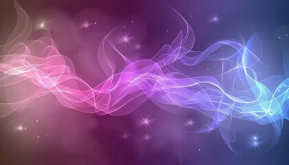 Abstract futuristic pink blue neon wave lines bokeh lights data transfer concept wallpaper