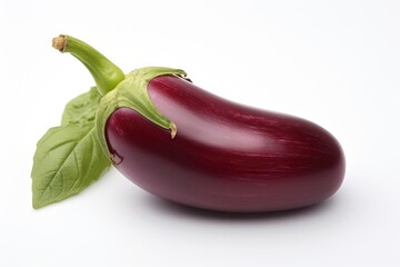 Eggplant, vegetable , white background.