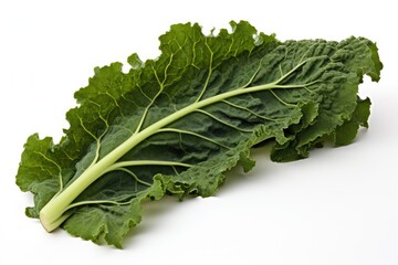 Kale, vegetable , white background.