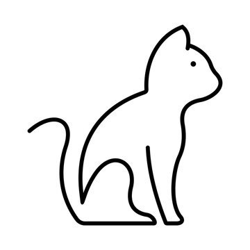 Cat Vector Logo Design Template