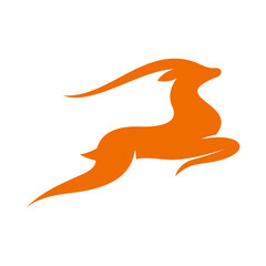 Antelope Vector Logo Design Template