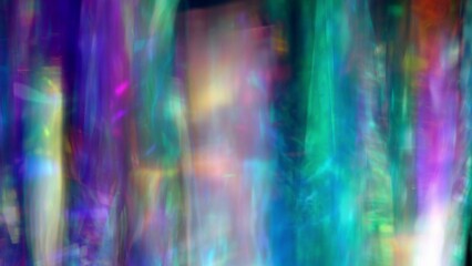 Prism Light Flares Overlay. Blurry abstract rainbow background