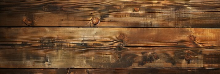 Close Up of Wooden Plank Wall. Generative AI