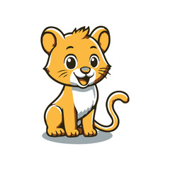 cute little cartoon lion