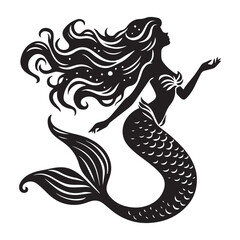 mermaid silhouette