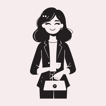 Business Woman With Briefcase