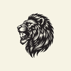 lion head vector