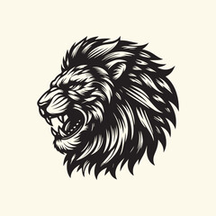 lion head silhouette