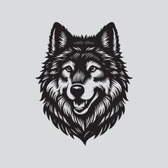 vector illustration of wolf