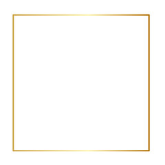 Obraz premium Aesthetic gold frame border for wedding card