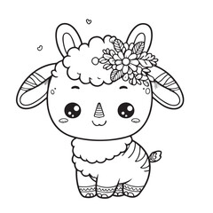 sheep cartoon page