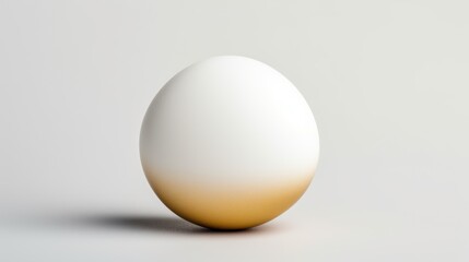 White egg isolated on a white background