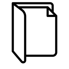 folder icon isolated on white background. Document symbol.