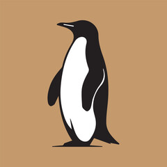 penguin silhouette illustration