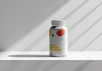 Pills Bottle Mockup Template