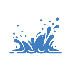 Fototapeta na wymiar illustration of a splash of water