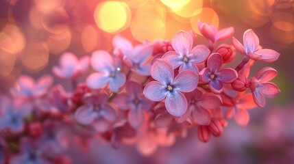  a close up of a bunch of flowers with blurry lights in the background and a blurry photo of the flowers in the foreground is a blurry background.
