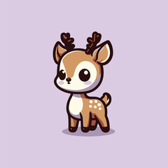 reindeer with christmas tree