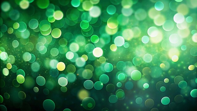 Green bokeh background, St. Patrick's day concept