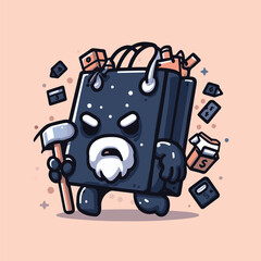 illustration of a bag with a suitcase