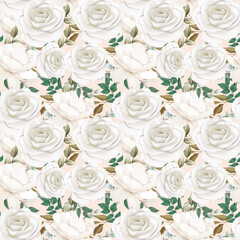 seamless background with roses