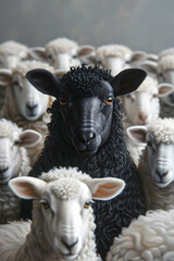 Black Sheep Stands Out in the flock