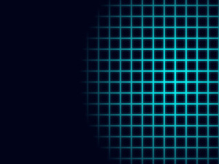 サイバーパンク格子右背景：青