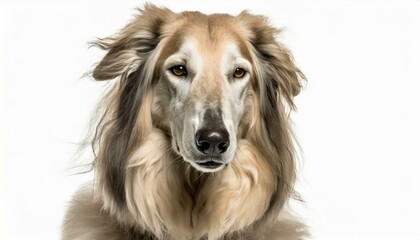 Portrait of a dane dog with a white background. - obrazy, fototapety, plakaty