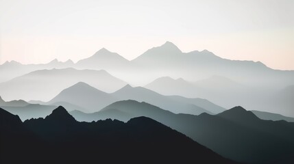  Silhouette of mountains