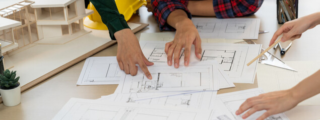 Experienced architects and engineers collaborate on house design and construction. Skilled interior...