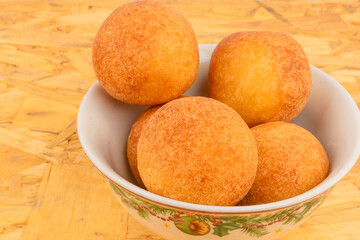 Buñuelos, Colombian Christmas cuisine - Deep fried cheese bread.