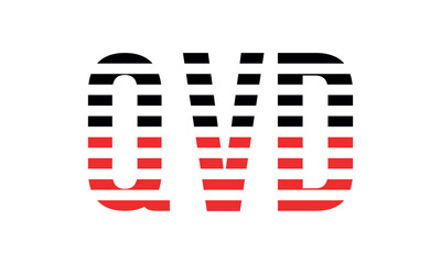 QVD three initial letter iconic line negative space minimal logo design vector template. monogram, abstract, wordmark, business, typography, minimalist, brand, company, flat, modern, unique, simple