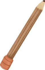 vector illustration of a pencil isolated on white background