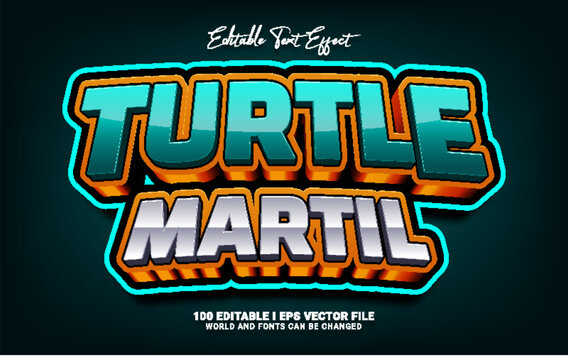 turtle martil gaming text effect