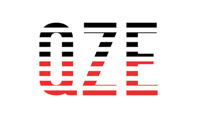 QZE three initial letter iconic line negative space minimal logo design vector template. monogram, abstract, wordmark, business, typography, minimalist, brand, company, flat, modern, unique, simple