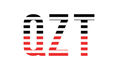 QZT three initial letter iconic line negative space minimal logo design vector template. monogram, abstract, wordmark, business, typography, minimalist, brand, company, flat, modern, unique, simple
