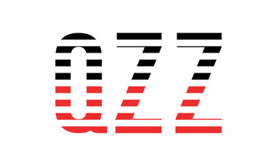 QZZ three initial letter iconic line negative space minimal logo design vector template. monogram, abstract, wordmark, business, typography, minimalist, brand, company, flat, modern, unique, simple