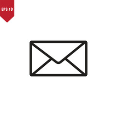 Envelope icon vector logo design template