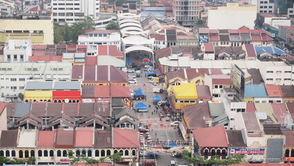 A view of downtown Ipoh during the day time
